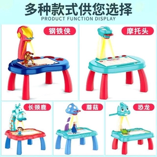 Childrens projection board multi-function smart drawing board projector machine learning table luminous painting board projection board boys and girls