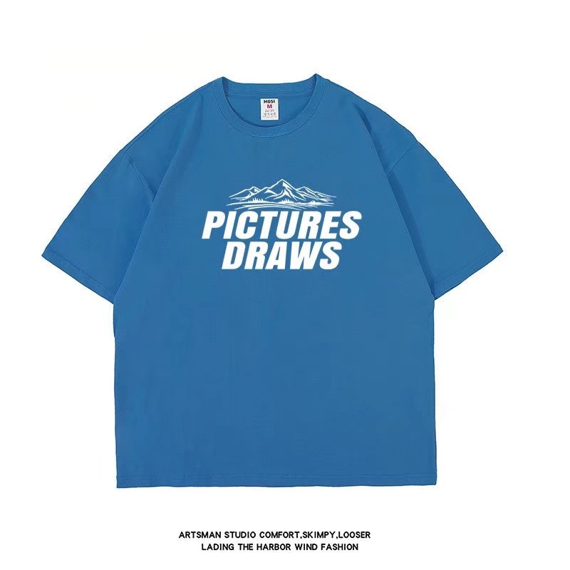 Áo Thun Tay Ngắn Dáng Rộng In Chữ M-8XL Thời Trang Cho Nam