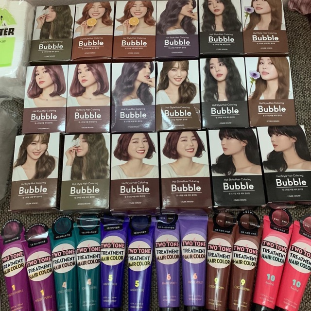 [Auth] Thuốc Nhuộm Tóc Etude House Hot Style Hair Coloring Bubble