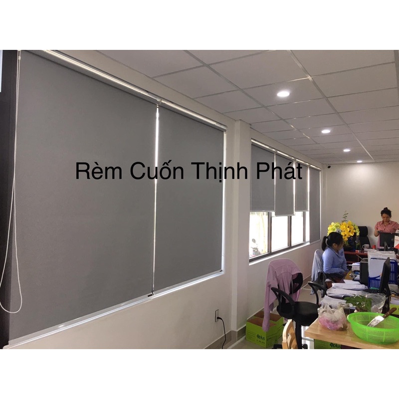 Rèm Cuốn Cửa Sổ cản nắng 100% chất liệu Polyester kiểu cách hiện đại dây kéo êm nhẹ [Tặng Bách đỡ &amp; ốc vít]Làm Theo KT