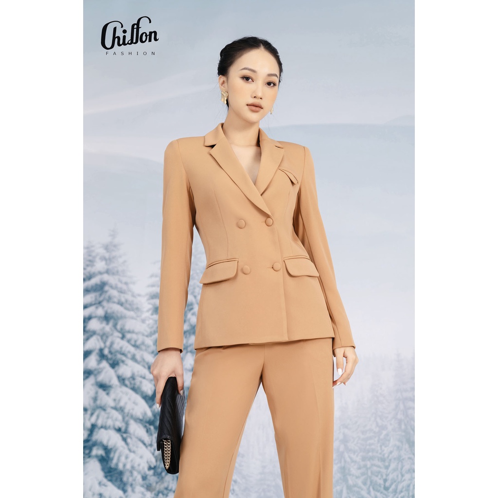 Áo vest dài tay công sở phối cúc thiết kế by Chiffon | BigBuy360 - bigbuy360.vn