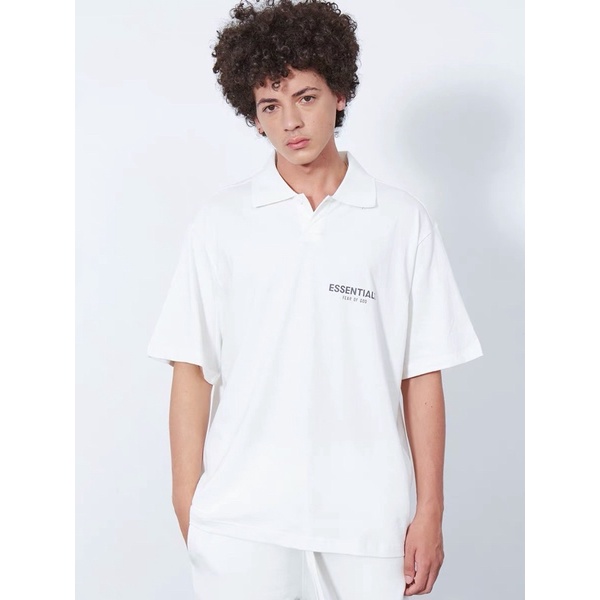 Áo Polo Essentials phản quang unisex , áo thun có cổ tay lỡ nam nữ chuẩn form, Streetwear_vn | BigBuy360 - bigbuy360.vn