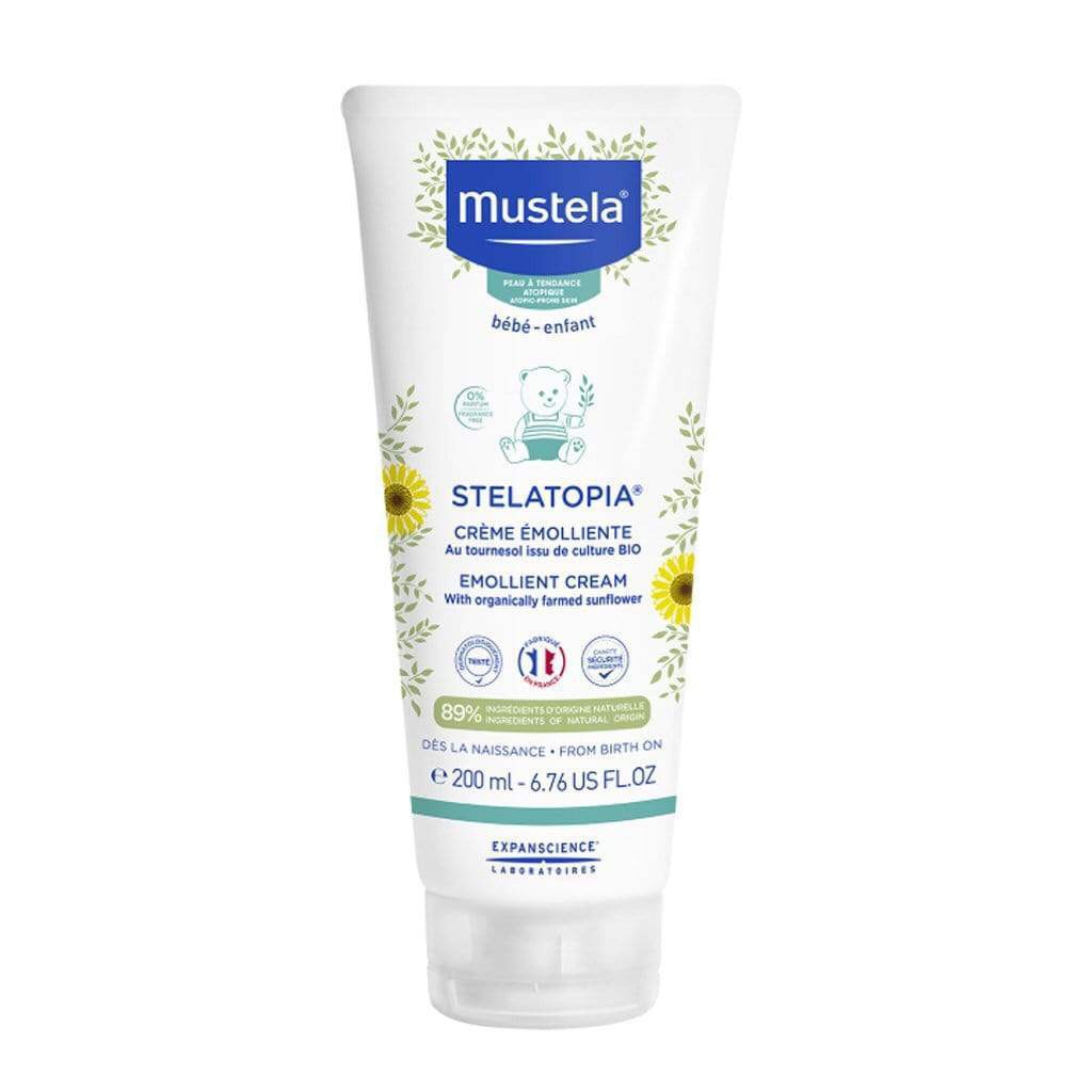 Kem dưỡng da Mustela cho bé Chàm thể tạng (viêm da cơ địa) Stelatopia Emollient Cream 200ml