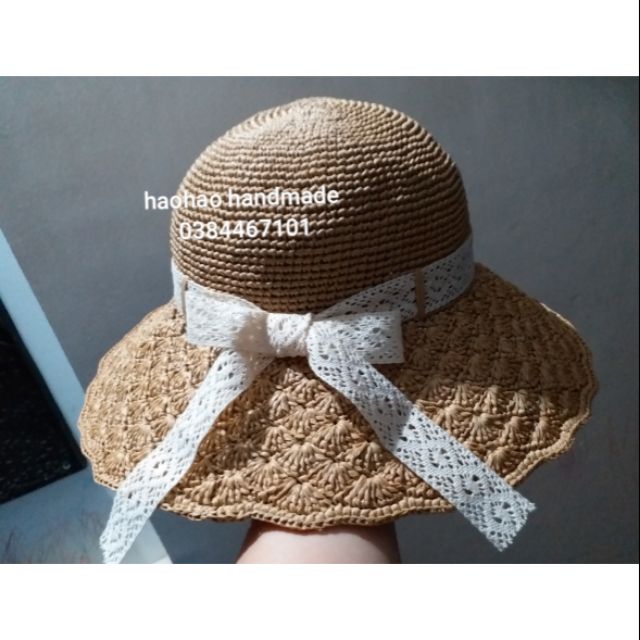Mũ sợi cọ raffia