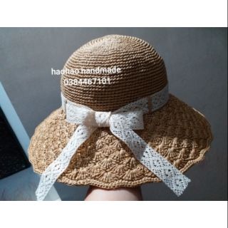 Mũ sợi cọ raffia