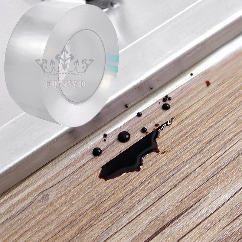 Cuộn băng keo chống nước 3*300cm trong suốt cho nhà bếp