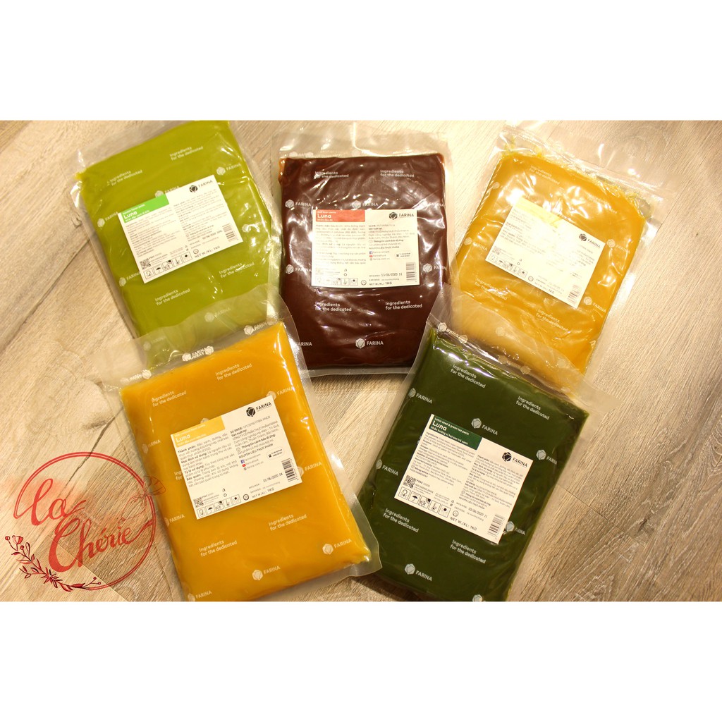 Nhân Làm Bánh Trung Thu Sên Sẵn FARINA Luna/Hola đầy đủ các vị 500gr/1kg