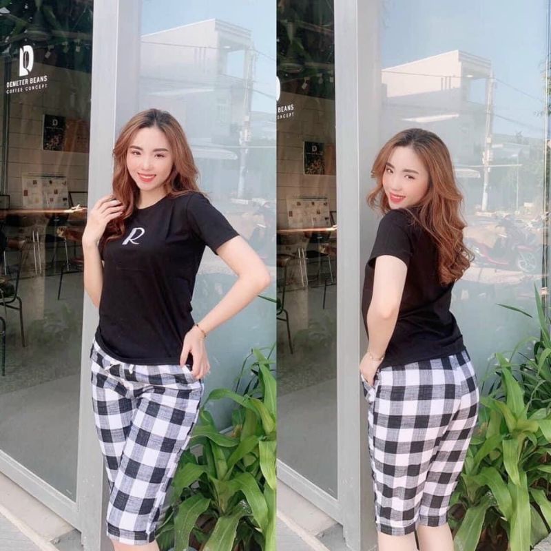 Đồ bộ nữ thun cotton co giãn 4 chiều có size từ 40-70kg