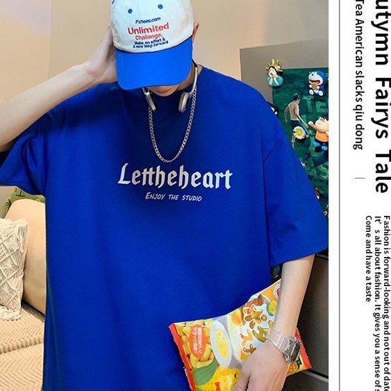 Áo thun tay lỡ form rộng unisex Lettheheart, Áo thun phông rộng HM1986 3179