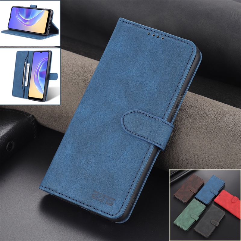 Ốp Lưng Điện Thoại Dạng Ví Da Lật Dành Cho Samsung A22 5G A02S F02S A02 M02 Z Fold3 Z Flip3