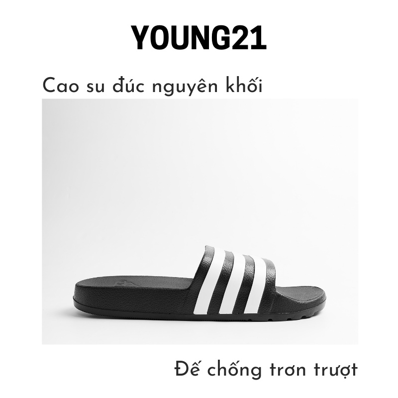 Dép nam cao cấp cao su đúc nguyên khối siêu bền đẹp chống nước 2022 YOUNG21