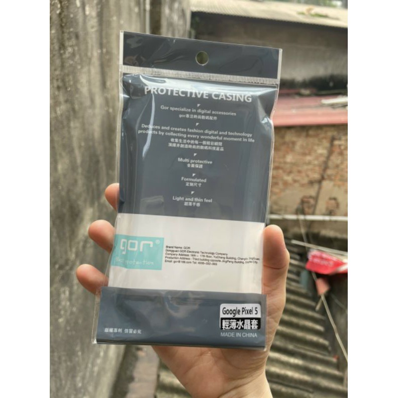 ốp lưng GOR Silicon siêu mỏng, trong suốt cho Google Pixel 5