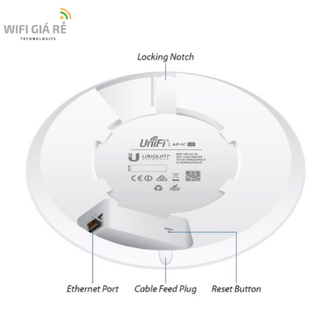 Thiết bị phát WiFi Ubiquiti UniFi AP-AC-LR, 2 băng tần, xuyên tường, Full box, mới 100%, bảo hành 2 năm, hàng chính hãng