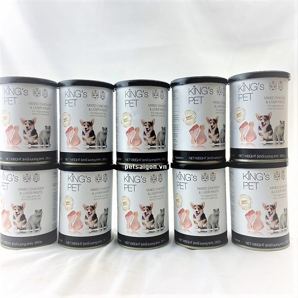 [CHÍNH HÃNG] COMBO 10 LON PATE KING'S PET CHO CHÓ MÈO