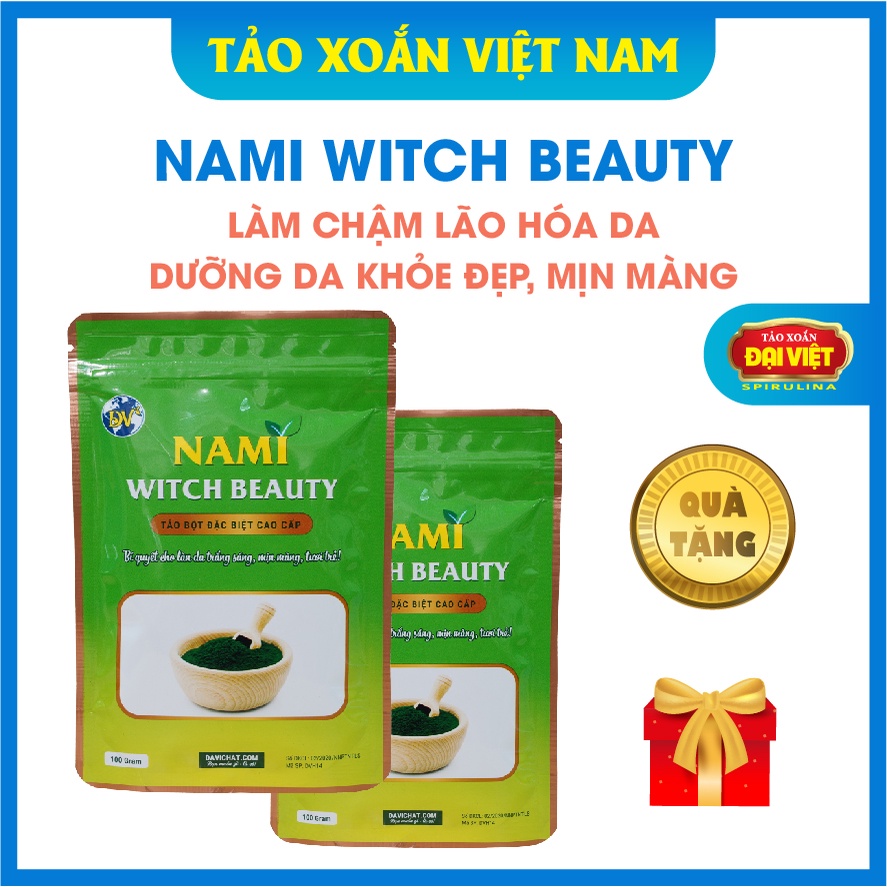 Tảo Xoắn Spirulina Đại Việt Nami Witch Beauty Tảo Bột Hỗ Trợ Cân Bằng Dinh Dưỡng Hỗ Trợ Làm Đẹp - DVH14