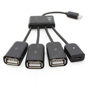 CÁP OTG CHO ĐIỆN THOẠI ANDROID USB TYPE C RA 4 CỔNG