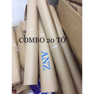combo 20 tờ giấy Kraft( xi mang)70x51cm và 70x102 cm
