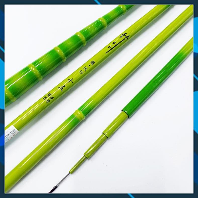 Cần câu tay trúc xanh thanh long 3h độ dài 2m7-3m6-3m9-4m5-5m4-6m3 câu cá giải trí rô riếc chép trôi