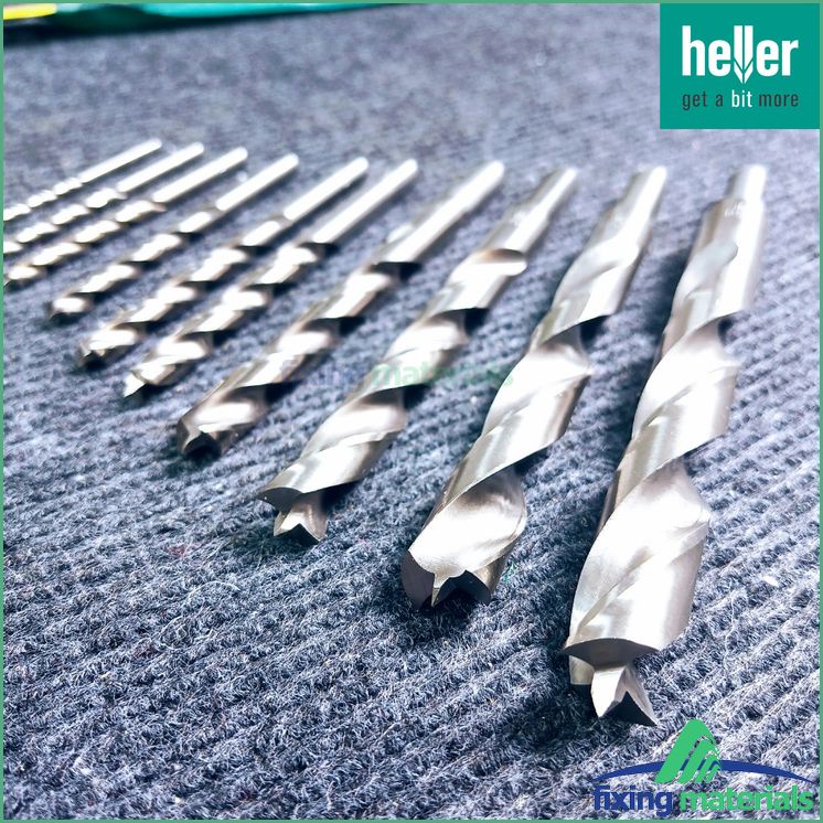 Mũi khoan gỗ HELLER HSS TURBO chất lượng cực kỳ tốt, khoan rất nhanh và không bị  cháy mũi, lỗ khoan tròn và mượt.