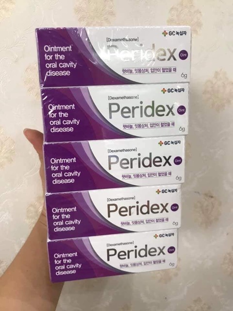 Kem Nhiệt Miệng Peridex tím Hàn Quốc 6g