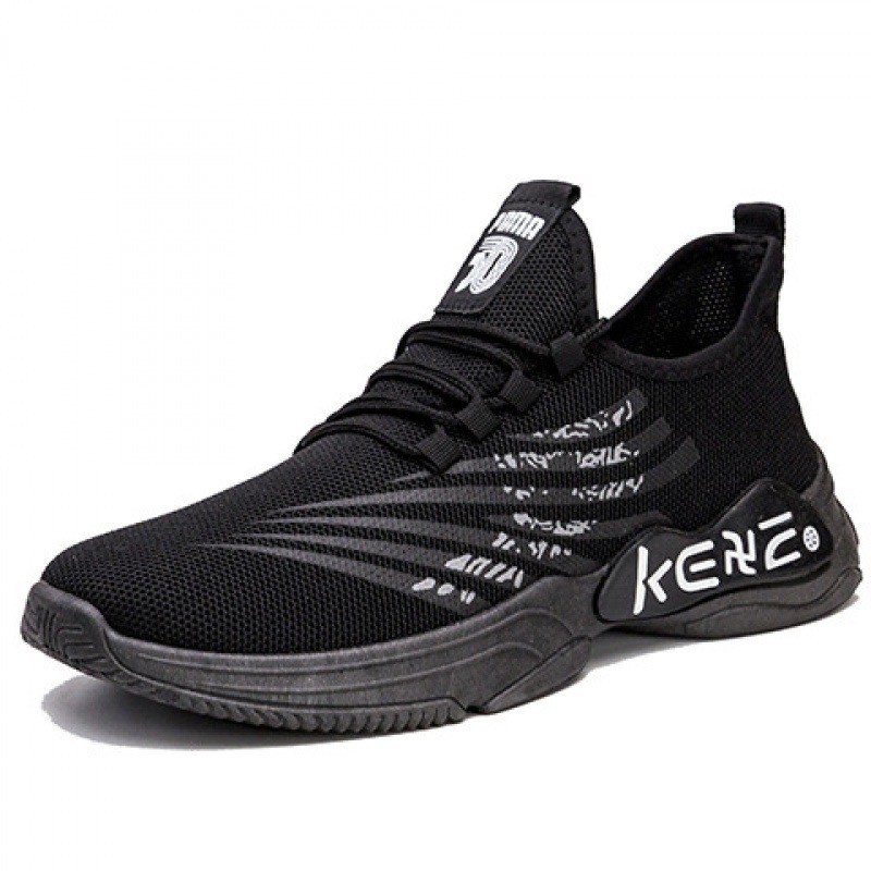 (Có 2 Màu) Giày thể thao sneaker nam Kene giá rẻ viền màu thoáng khí
