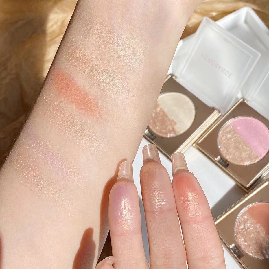 Phấn Má Hồng Bắt Sáng Tạo Khối Màu Sắc Tự Nhiên