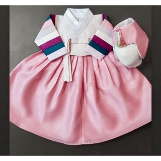 HANBOK BÉ GÁI(ảnh chụp thật+ khách nhà em mặc)