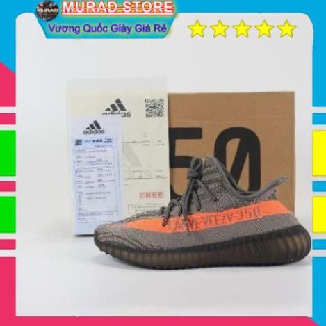 [TẶNG TẨY VỆ SINH+TẤT] giày thể thao sneaker YZ350 xám cam AV1