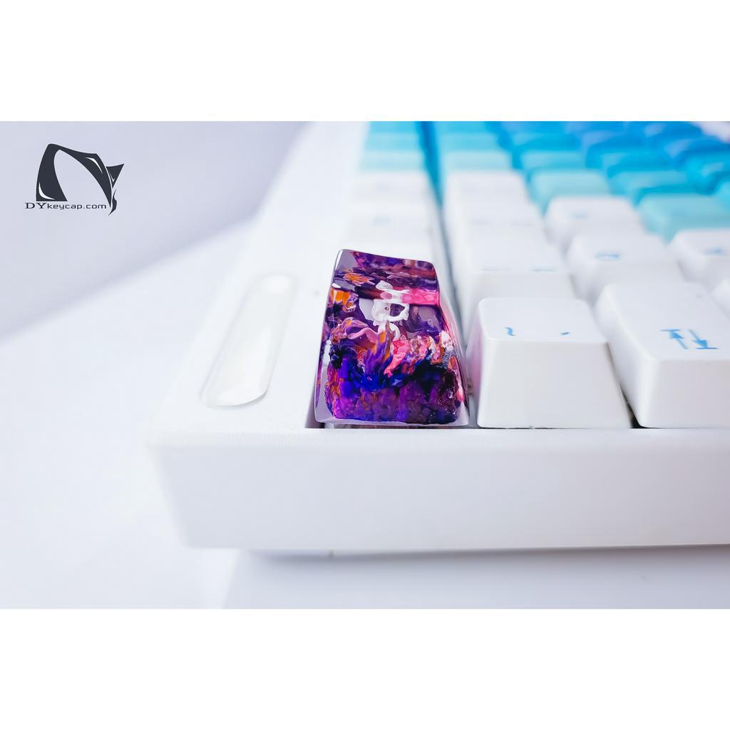 Nút bàn phím Pokemon, nút bàn phím Mewtwo , Bàn phím nhân vật hoạt hình -  Mewtwo keycap, POKÉMON Artisan Keycap