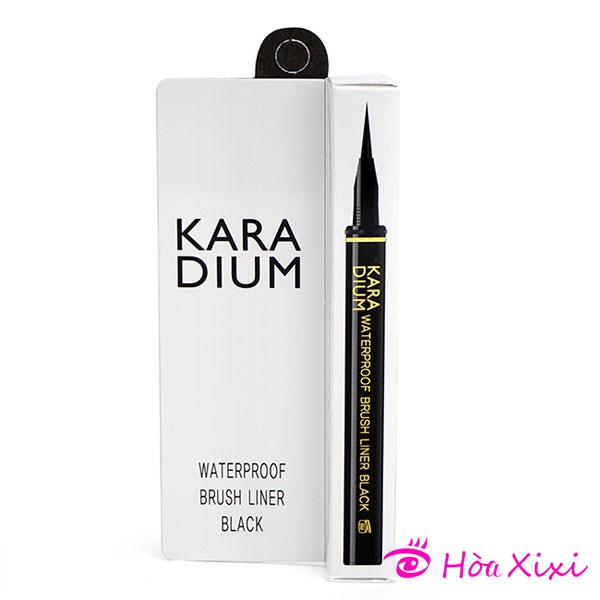 Bút kẻ mắt nước đầu lông Karadium Waterproof Brush Liner Black