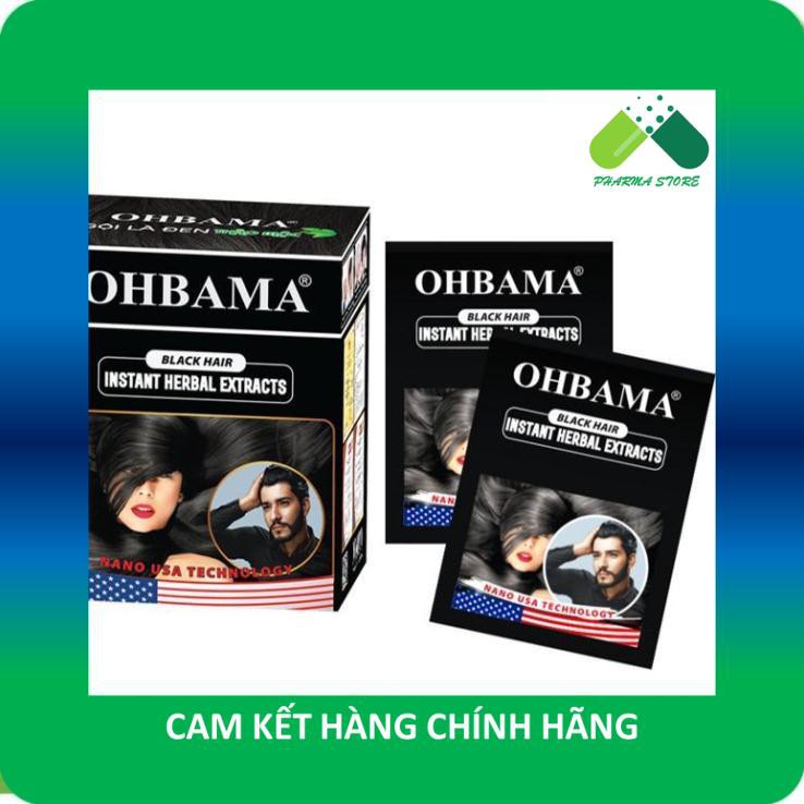 !!! [Mẫu mới] Dầu gội nhuộm tóc GỘI LÀ ĐEN OHBAMA / OBAMA [Gói 20ml]