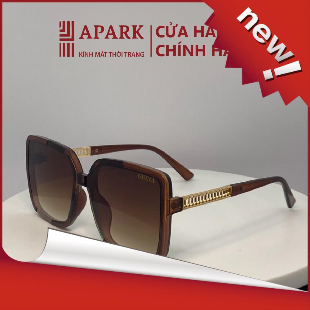 Kính mát nữ bản mắt vuông to FULL BOX thời trang hot tred 2021 , Kính râm Nữ Hàng Hiệu Đẹp Gọng nhựa dẻo -