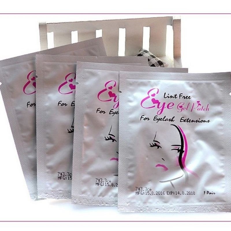 Bịch Gel pad dán mi dưới 1 túi 50 cái 100 miếng, gel dán mi