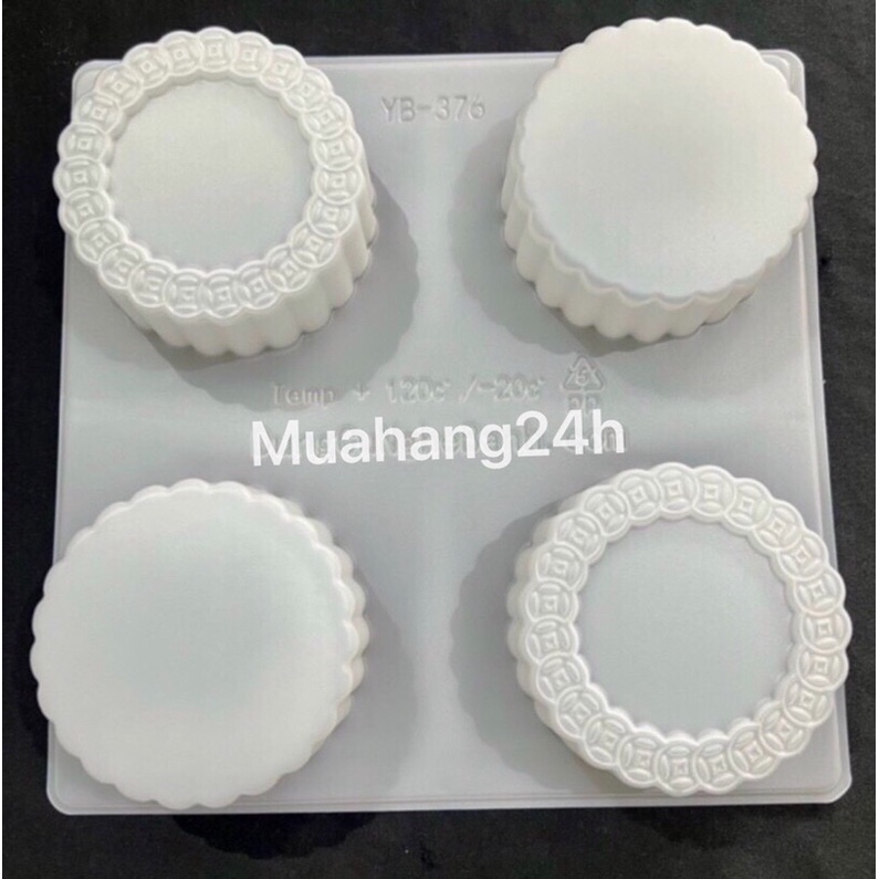 Khuôn rau câu trung thu mặt trơn  dùng làm bánh trung thu / ấn xôi