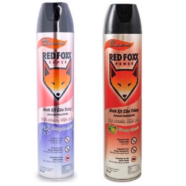 Bình xịt muỗi ℝ𝔼𝔻 𝔽𝕆𝕏𝕏 600ml]