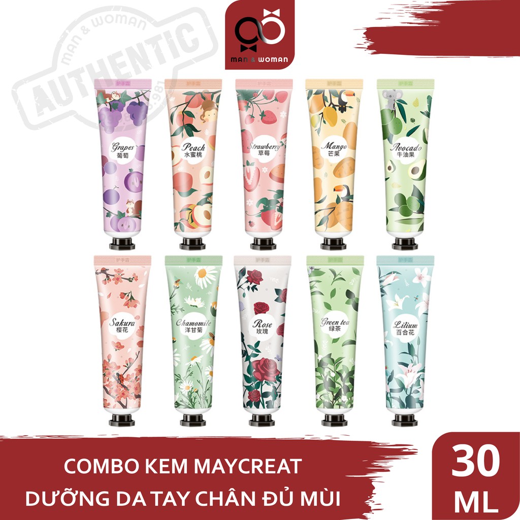 COMBO 3 Tuýp Kem dưỡng da tay chân 30g mềm và thơm tự nhiên nhiều mùi CB018 | BigBuy360 - bigbuy360.vn