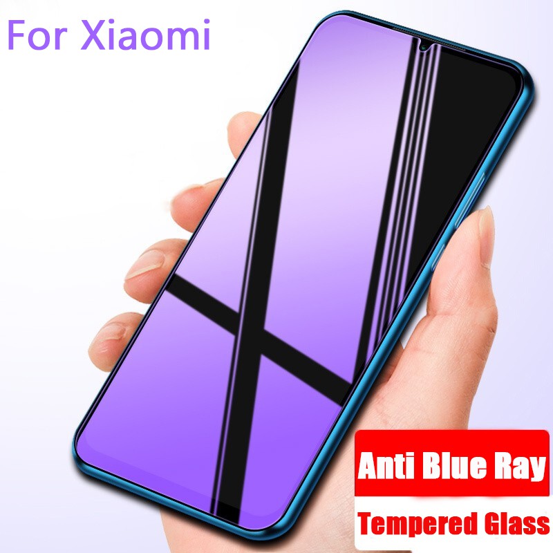 Kính Cường lực Full Màn Chống Tia Sáng Xanh Miếng dán màn hình Chống Trầy cho Xiaomi Mi Redmi Note 9s 8 7 9 Pro K30 Poco X3 Nfc F1 F2 X2 9a 8a 6a 9a 9t A2 Lite