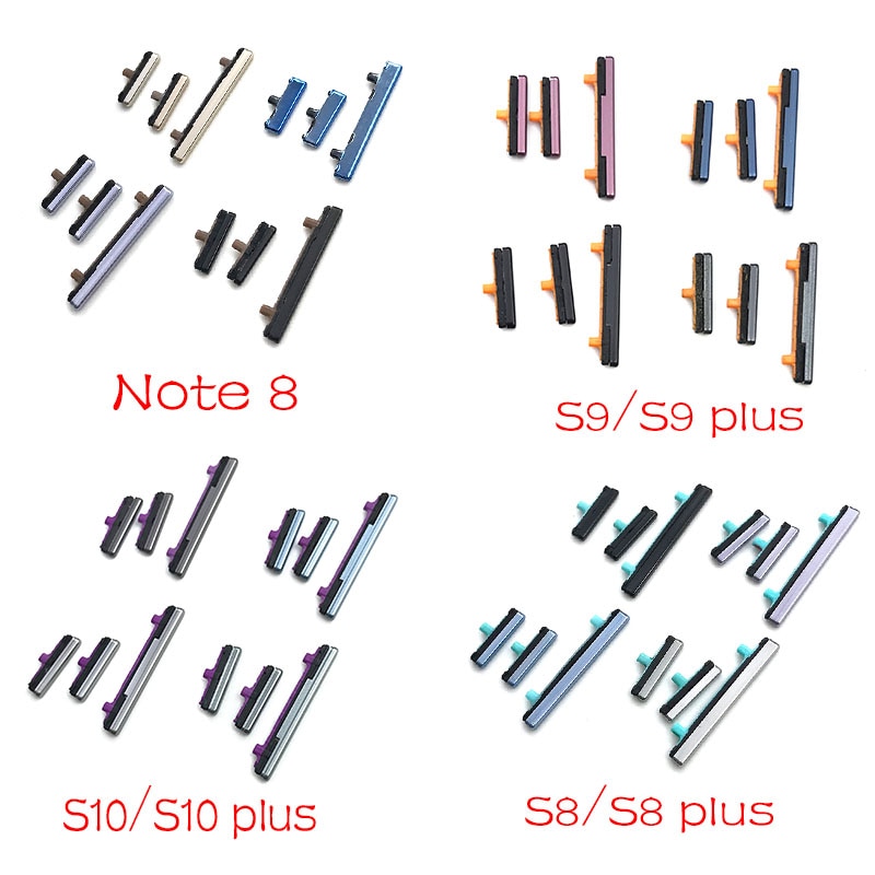 Bộ nút nguồn bật/tắt + nút âm lượng chất lượng cao cho Samsung Galaxy Note 8 S8 S9 S10 Plus