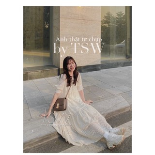 Váy voan babydoll ngắn tay form rộng, đầm babydoll oversize (Ảnh thật)