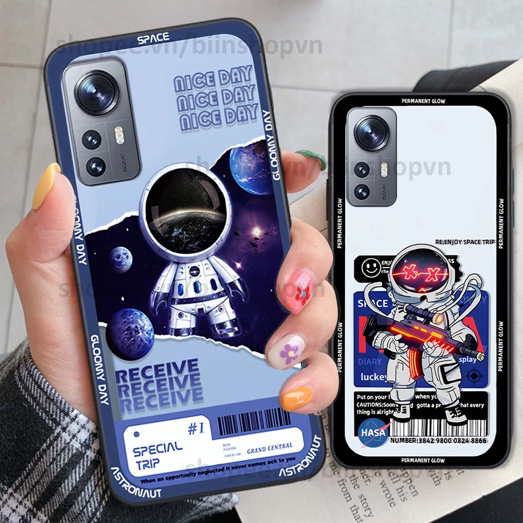 Ốp Xiaomi 12 / Xiaomi 12 Pro phi hành gia vũ trụ space.x siêu đẹp, thời trang