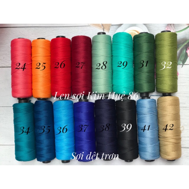 Sợi dệt cotton ( từ màu 21 đến màu 68) Craft Yarn VN