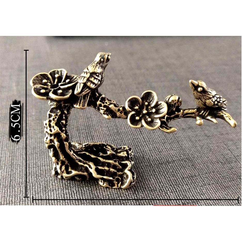 Thác khói trầm hương mini 🎁FREESHIP 🎁 Thác khói bằng đồng hình chú chim trên cành cây
