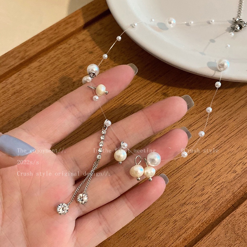 IF ME Vòng cổ Đính Ngọc Trai Nhân Tạo Thời Trang Dành Cho Nữ