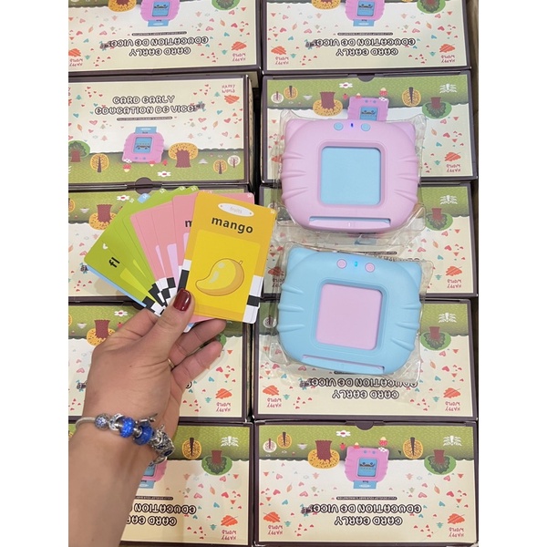 Máy Đọc Thẻ FlashCard Tiếng Anh Cho Bé 112 Thẻ 224 Từ Vựng Không Sóng Điện Từ