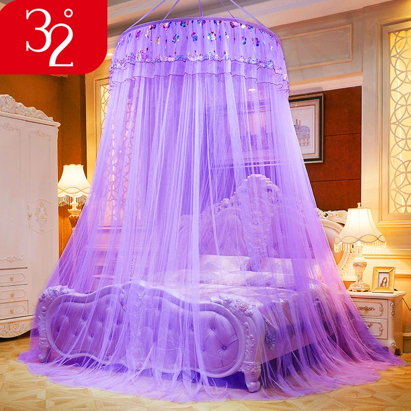 Mùng Chống Muỗi Tròn Mật Độ Cao Phong Cách Công Chúa Thời Trang Sang Trọng 1.8m