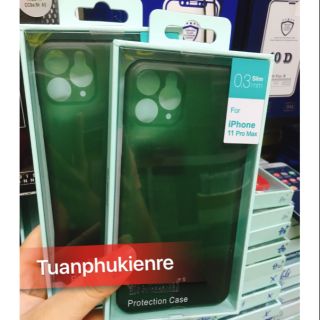 Ốp memumi iphone 11 Pro Max 6.5" siêu mỏng 0.3mm( Xanh rêu)
