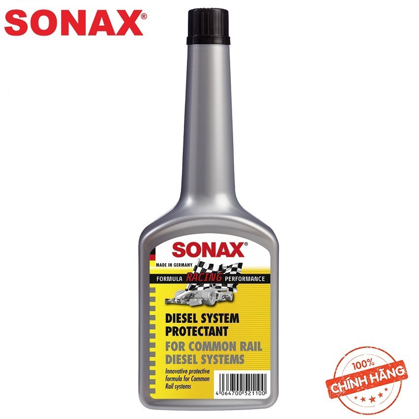 Phụ Gia Bảo Vệ Hệ Thống SONAX Diesel System Protectant For Common Rail Diesel System 250ml c  ngăn chặn đóng cặn.