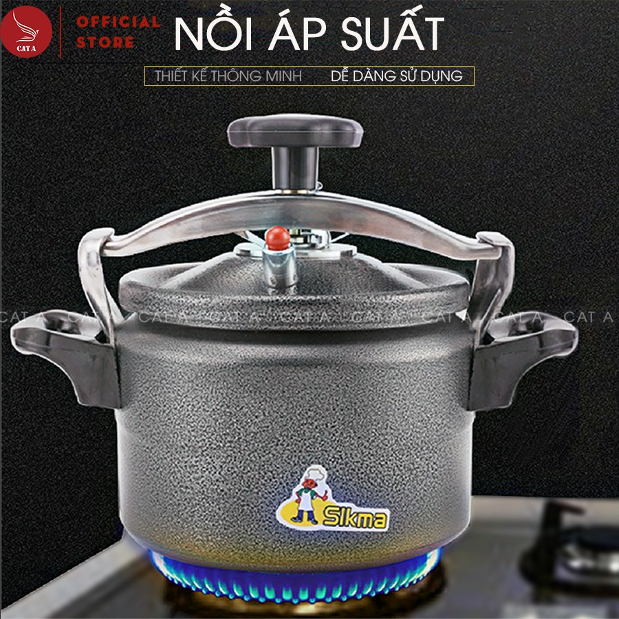 [Size 20-22-24cm] Nồi Áp Suất Sikma Đa Năng - An Toàn - Dùng Cho Bếp Gas Bếp Hồng Ngoại Bếp Từ- Nấu ón ngon mỗi ngày