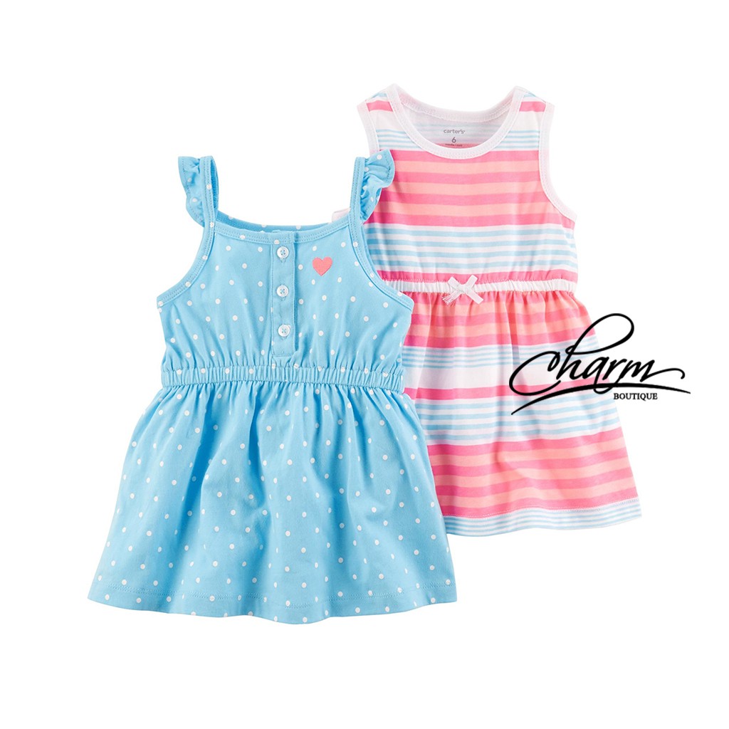 Váy Cho Bé Gái, Đầm Bé Gái Thun CARTER'S Chính Hãng