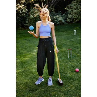 (SIZE 2US.4US.6US) QUẦN THUN HAREM FREE PEOPLE CHÍNH HÃNG - FEATHERWEIGHT SLOUCHY HAREM PANTS (ĐEN) (Q12THC)